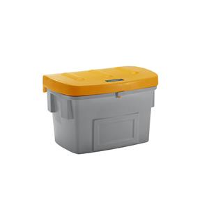 Eurokraft pro Universele - en strooigoedbak, zonder uitneemopening, 200 l, deksel oranje