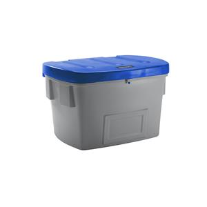 Eurokraft pro Universele - en strooigoedbak, zonder uitneemopening, 700 l, deksel blauw