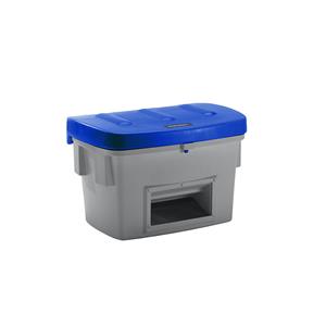 Eurokraft pro Universele - en strooigoedbak, met uitneemopening, 200 l, deksel blauw
