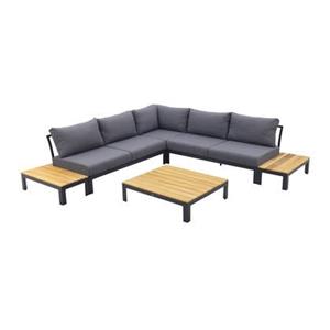 Van der Garde Tuinmeubelen VDG Avalounge loungeset - Aluminium|teakhout - 2-delig