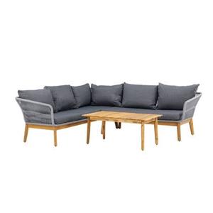 Fjôrd  Loungeset Grijs|Naturel - Acaciahout - Chania