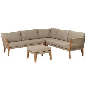 Woood San Remo Loungeset Buiten - Teak - Naturel - 70x240x240