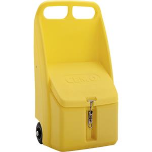 CEMO Strooigoedwagen Go-Box, inhoud 70 l, l x b x h = 590 x 390 x 1070 mm, geel