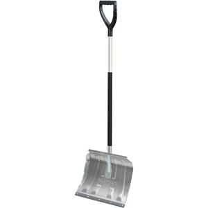 Sneeuwschuiver, l x b x h = 1505 x 500 x 375 mm, met rubberen rand, zilverkleurig