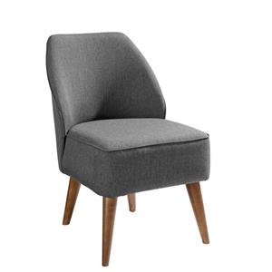 Vega Fauteuil Lasse stof; 54x60x82 cm (BxDxH); zitting grijs gemêleerd