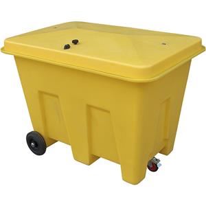 Opslagbak met wielen, inhoud 350 l, afsluitbaar, l x b x h = 1265 x 855 x 910 mm, vanaf 5 stuks