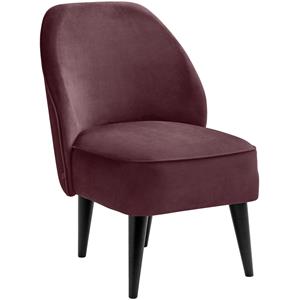 Vega Fauteuil Lasse fluweel; 54x60x82 cm (BxDxH); zitting violet