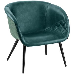 Vega Fauteuil Yankee; 75x68x75.5 cm (BxDxH); zitting petrol, frame zwart