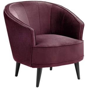 Vega Fauteuil Garbo; 86x75x84 cm (BxDxH); zitting violet, frame zwart