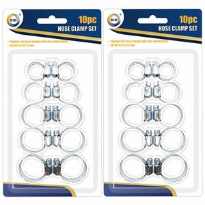 DID Slangklemmen set van 20x stuks - in 5 formaten - slangen vastzetten/afklemmen -