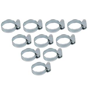 Talen Tools Slangklemmen - 10x - verzinkt staal - 16-25mm - slangen vastzetten/afklemmen -