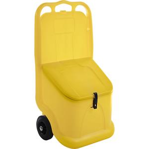 Eurokraft basic Strooiwagen, ideaal voor stortgoed, inhoud 75 l, geel, vanaf 3 stuks