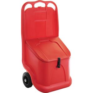 Eurokraft basic Strooiwagen, ideaal voor stortgoed, inhoud 75 l, rood, vanaf 3 stuks