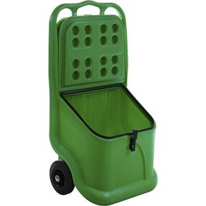 Eurokraft basic Strooiwagen, ideaal voor stortgoed, inhoud 75 l, groen, vanaf 3 stuks