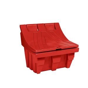 Universele bakken en strooigoedbakken van polyethyleen, inhoud ca. 150 l, rood