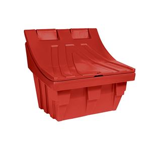 Universele bakken en strooigoedbakken van polyethyleen, inhoud ca. 300 l, rood