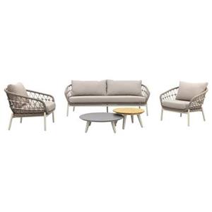 Van der Garde Tuinmeubelen VDG Julia stoel bank loungeset - 5 delig - oyster