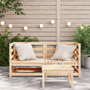 vidaXL Tuinhoekbank 2 st 70x70x67 cm massief grenenhout