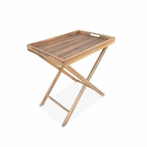 Sweeek  Houten dienblad op standaard