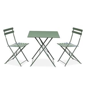Sweeek  Vierkante bistroset 2 stoelen