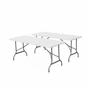 Sweeek  Set van 2 inklapbare tafels 180cm