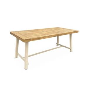 Sweeek  Tafel van hout en metaal, 190cm, 6-8 zitplaatsen