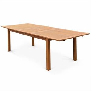 Sweeek  Uitschuifbare houten tuintafel 180-240cm