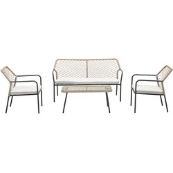 Garden impressions Turin lounge set 4-delig II - 