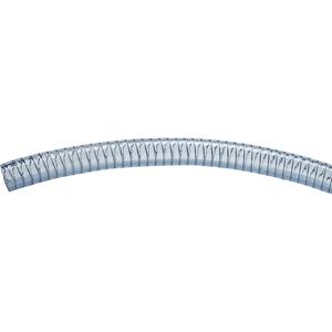 Jessberger PVC-slang, helder met stalen spiraal, 5 bar, per strekkende meter, 1 1/4'', binnen-Ø 32 mm