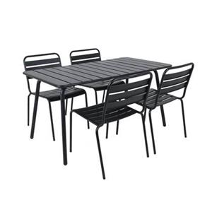 MaximaVida Metalen tuinset Max zwart 150 cm