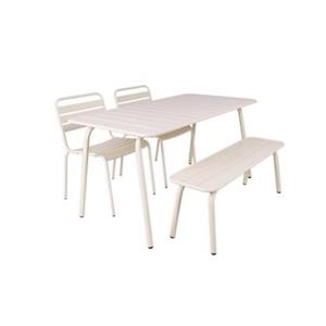 MaximaVida Metalen tuinset Max 150 cm ivoor - 4-delig