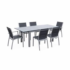 Sweeek  Aluminium tuinset 6 plaatsen