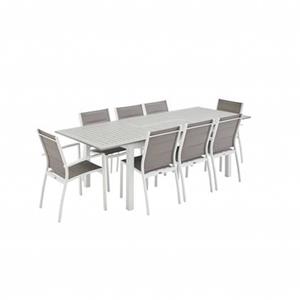 Sweeek  Aluminium tuinset 8 plaatsen, uitschuifbaar