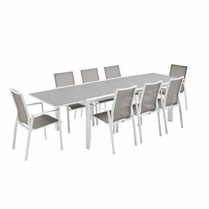 Sweeek  Uitschuifbare aluminium tuinset