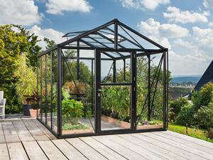 Vitavia Tuinkas Zeus (3 mm gehard veiligheidsglas, ca. 10,0 qm, Zwart)