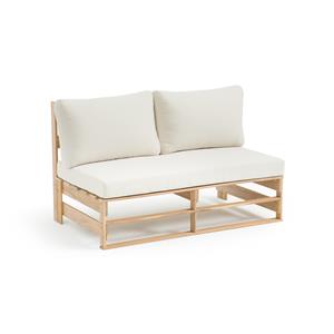 LA REDOUTE INTERIEURS Tuinzetel, 2-zit in acacia, Pavia