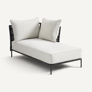 AM.PM Omkeerbare chaise longue met gevlochten singels, Leandra