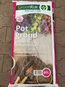 GroenRijk Potgrond | Terras en balkonplanten | 40L | 