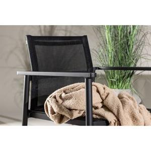 Fjôrd  Tuinset Zwart - Aluminium|Textiel - Break