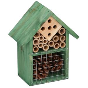 Lifetime Garden Insectenhotel - groen - 16 x 19 cm - Bijenhuis - hout -