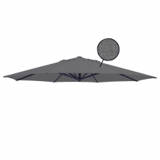 Rhino umbrellas Stokparasoldoek Rhino 300cm rond dark grey (olefin)