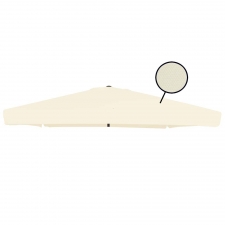 Rhino umbrellas Stokparasoldoek Rhino 350x350cm vierkant Off white met volant (polyester)