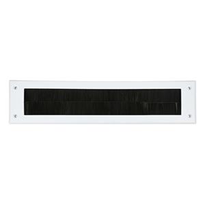 Benson Brievenbusborstel - wit - kunststof - 340 x 79 x 7 mm - tochtwering/tochtafsluiter -