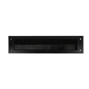Benson Brievenbusborstel - zwart - kunststof - 340 x 79 x 7 mm - tochtwering/tochtafsluiter -