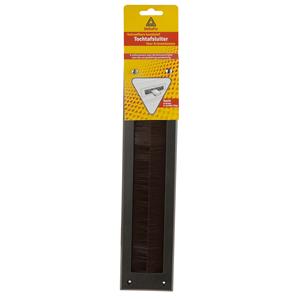 Deltafix Brievenbusborstel - bruin - kunststof - x 8,3 cm - tochtafsluiter - energiebesparend -