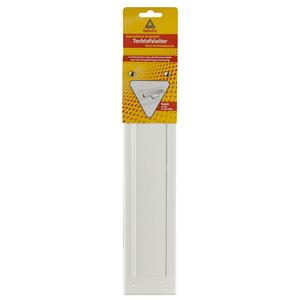 Deltafix Brievenbusborstel met klep - wit - kunststof - x 8,3 cm - energiebesparende brievenbusklep -