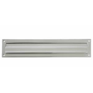 AMIG Brievenbusklep - zilver - RVS - 34,2 x 7,3 cm - energiebesparende brievenbusklep -