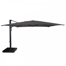 Rhino umbrellas Zweefparasol Touros 400x400cm (Charcoal grey)