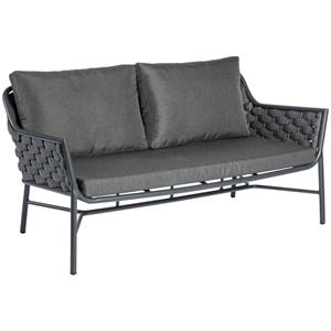 Vega 2-zitsbank Arto; 154x75x78 cm (BxDxH); antraciet