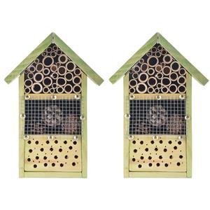 4x stuks doe-het-zelf insectenhotel/insecten nestkast 26 cm -
